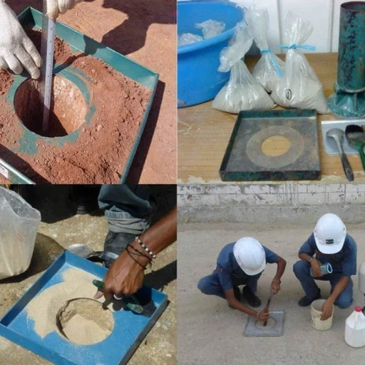 Ensaio de Densidade in Situ (Método do Cone de Areia) em Recife