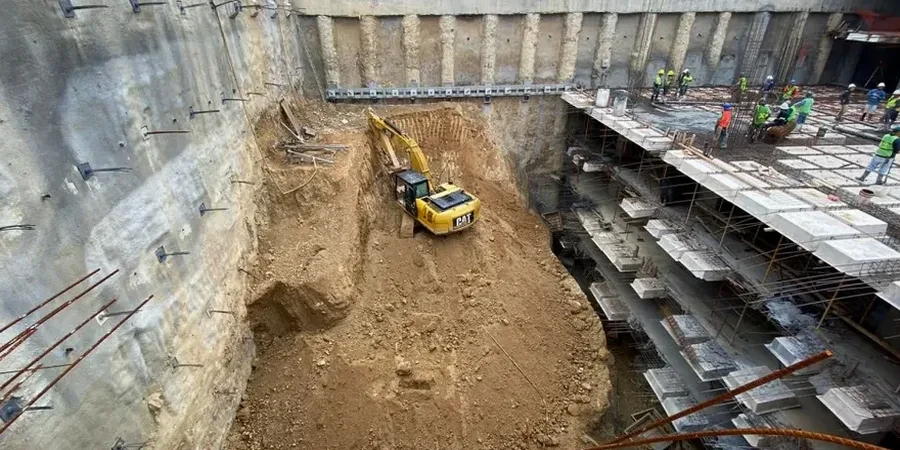 Projeto geotécnico de escavações profundas em Recife